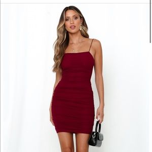 Hello Molly Favourite Things Dress Wine (M)